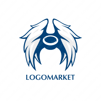 天使と羽と翼のロゴ