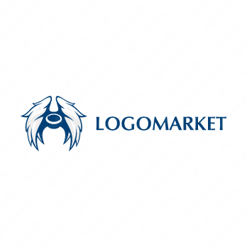 天使と羽と翼のロゴ