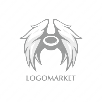 天使と羽と翼のロゴ