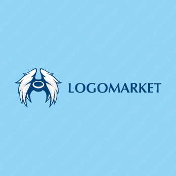 天使と羽と翼のロゴ