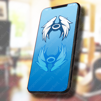 天使と羽と翼のロゴ