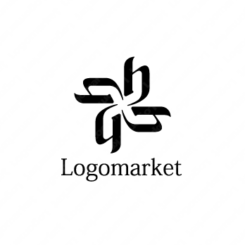 アルファベットロゴと「H」と4のロゴ