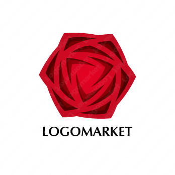 バラと薔薇と花のロゴ