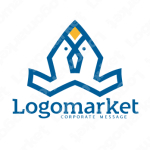 家とジャンプとキャラクターのロゴ