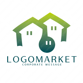 家と街と生活のロゴ