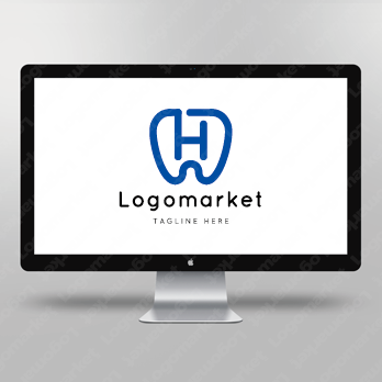 Hとhと歯のロゴ