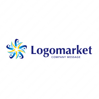 人と星と協調のロゴ