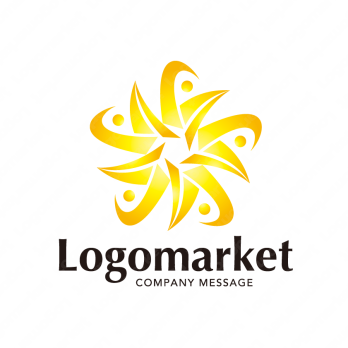 人と星と協調のロゴ