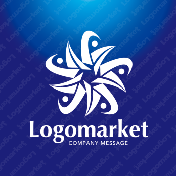 人と星と協調のロゴ