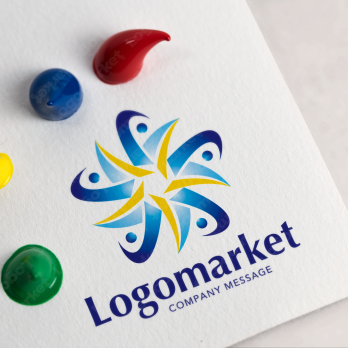 Aとaと虹のロゴ