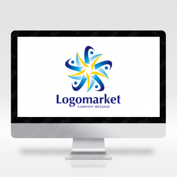 人と星と協調のロゴ