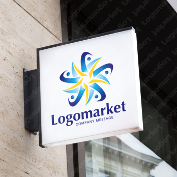 人と星と協調のロゴ