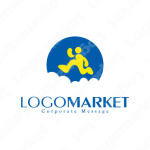 ランニングとリフレッシュと楽しいのロゴ