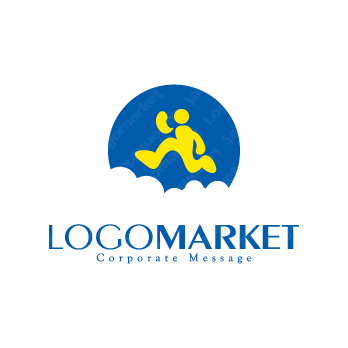 ランニングとリフレッシュと楽しいのロゴ