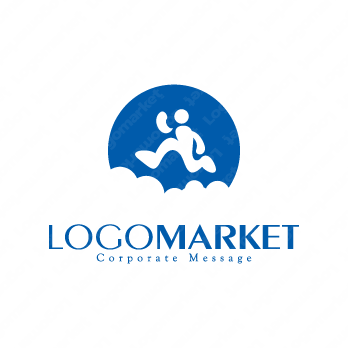 ランニングとリフレッシュと楽しいのロゴ