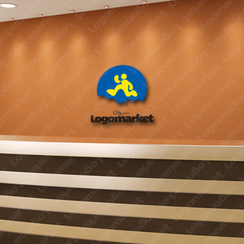 ランニングとリフレッシュと楽しいのロゴ