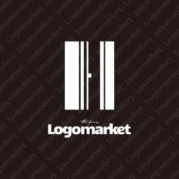 Hとシンプルモダンと高級感のロゴ