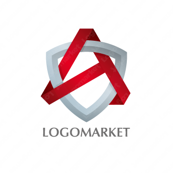 盾と三角とAのロゴ