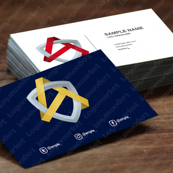 盾と三角とAのロゴ