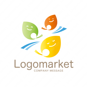 親しみやすいと優しいと軽やかのロゴ