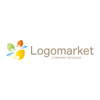 親しみやすいと優しいと軽やかのロゴ