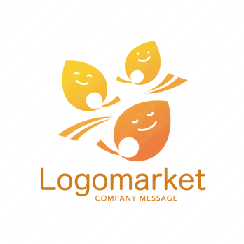 親しみやすいと優しいと軽やかのロゴ