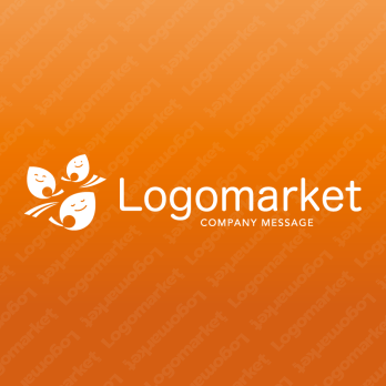 親しみやすいと優しいと軽やかのロゴ