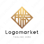 勝と家紋と文字紋のロゴ