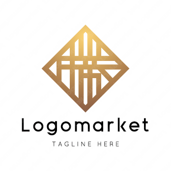 勝と家紋と文字紋のロゴ