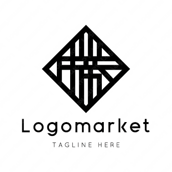 勝と家紋と文字紋のロゴ