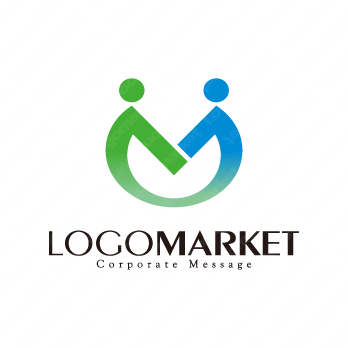 人と助け合いと信頼関係のロゴ