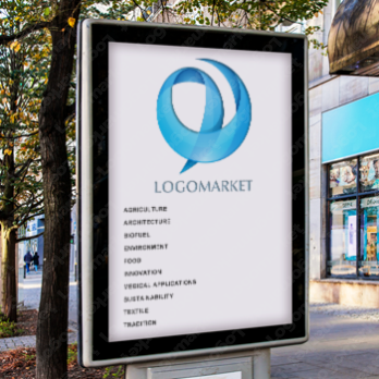 球体とPとつながりのロゴ