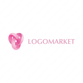 無限とリングとハートのロゴ