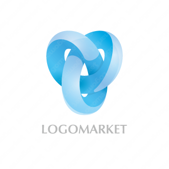 無限とリングとハートのロゴ