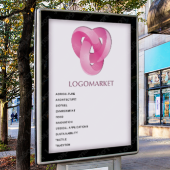 無限とリングとハートのロゴ