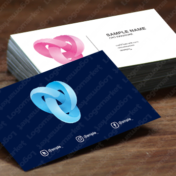 無限とリングとハートのロゴ