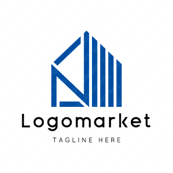 Nと虹と家のロゴ