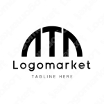 Tと橋とアーチ橋のロゴ