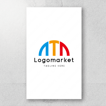 Aとaと虹のロゴ