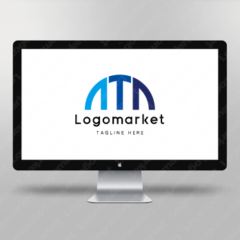 Tと橋とアーチ橋のロゴ