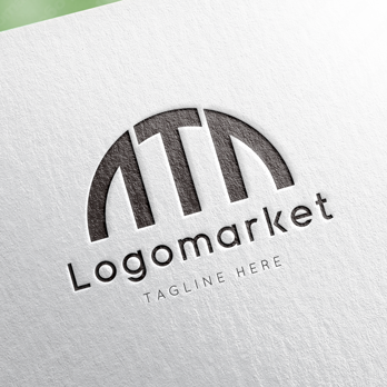 Tと橋とアーチ橋のロゴ