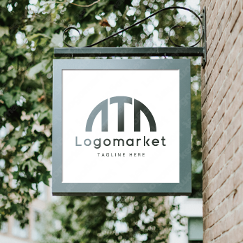 Tと橋とアーチ橋のロゴ