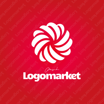 結びつきと花とMのロゴ