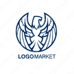 鷹と翼と鳥のロゴ