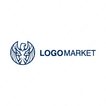 鷹と翼と鳥のロゴ