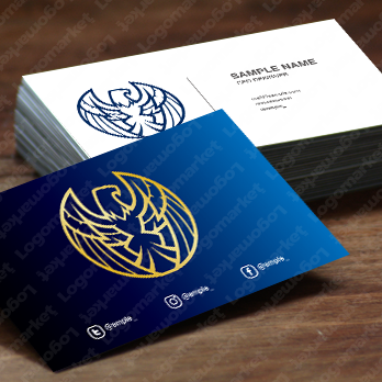 鷹と翼と鳥のロゴ