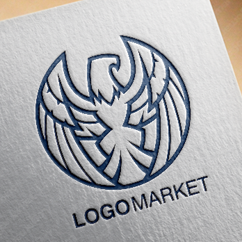 鷹と翼と鳥のロゴ