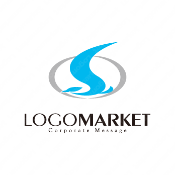 鳥と飛翔とSのロゴ