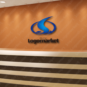 鳥と飛翔とSのロゴ