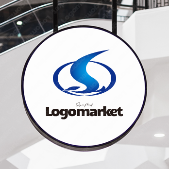 鳥と飛翔とSのロゴ